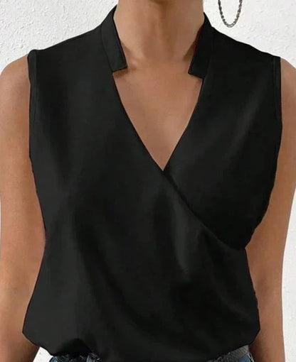 Elegant - ærmeløs ensfarvet top