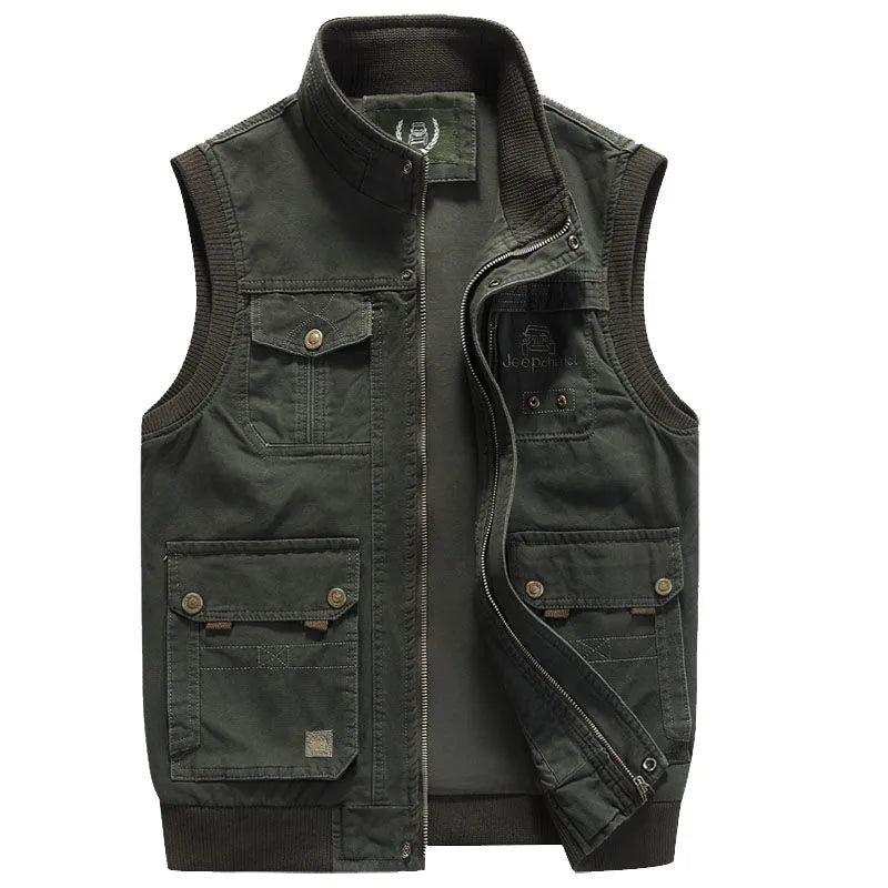 TIMO | vintage udendørs vest med lommer