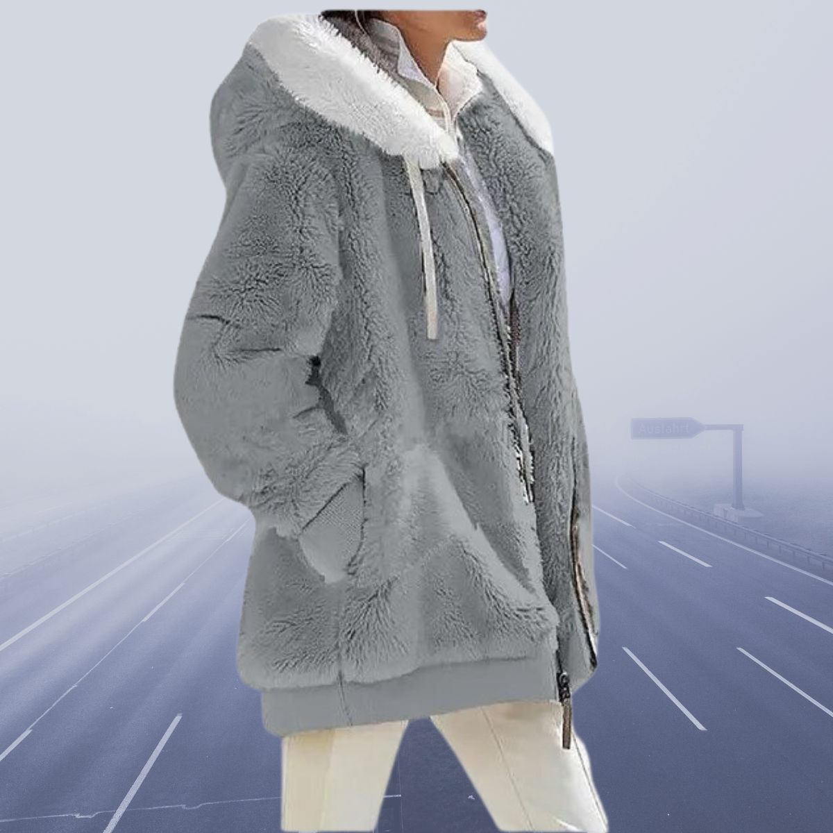 Oversized teddyjakke til kvinder | hyggeligt og varmt | vinterfrakke