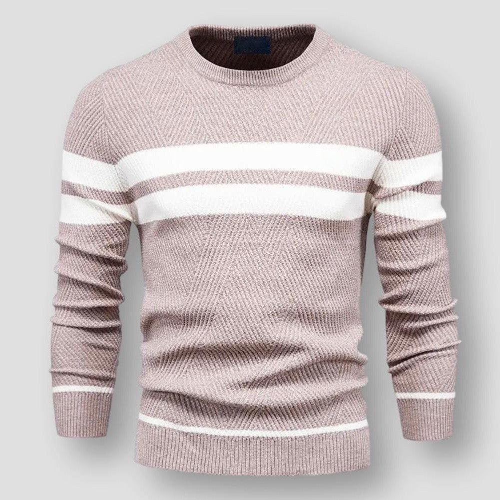 Dundeve - hyggelig stribet sweater, stilfuld og behagelig