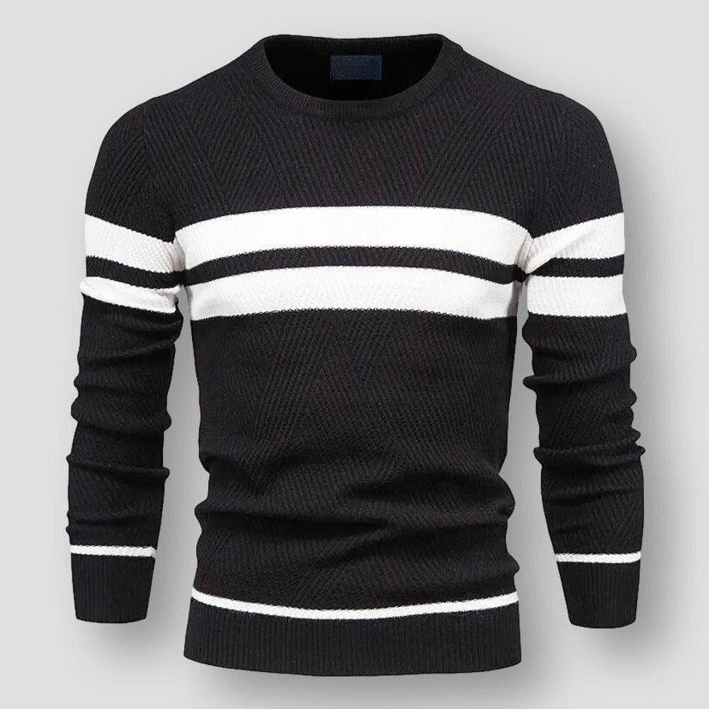 Dundeve - hyggelig stribet sweater, stilfuld og behagelig