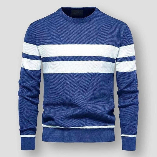 Dundeve - hyggelig stribet sweater, stilfuld og behagelig