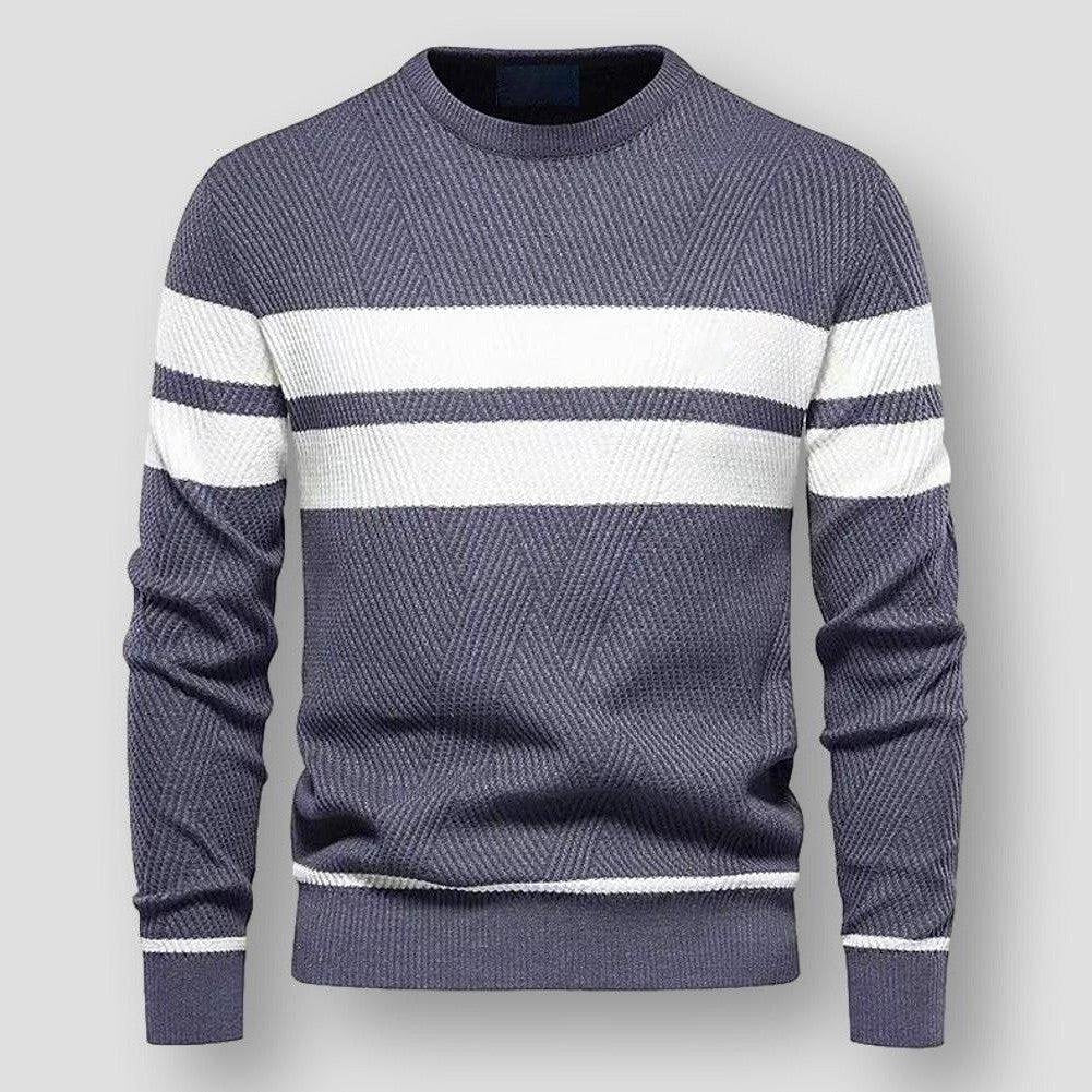 Dundeve - hyggelig stribet sweater, stilfuld og behagelig