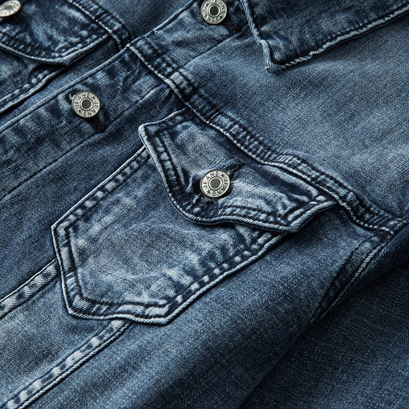 Stilfuld denimjakke - mherk