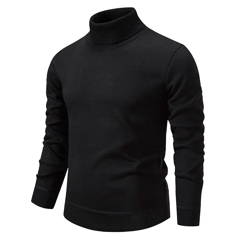 Rullekrave sweater i bomuld