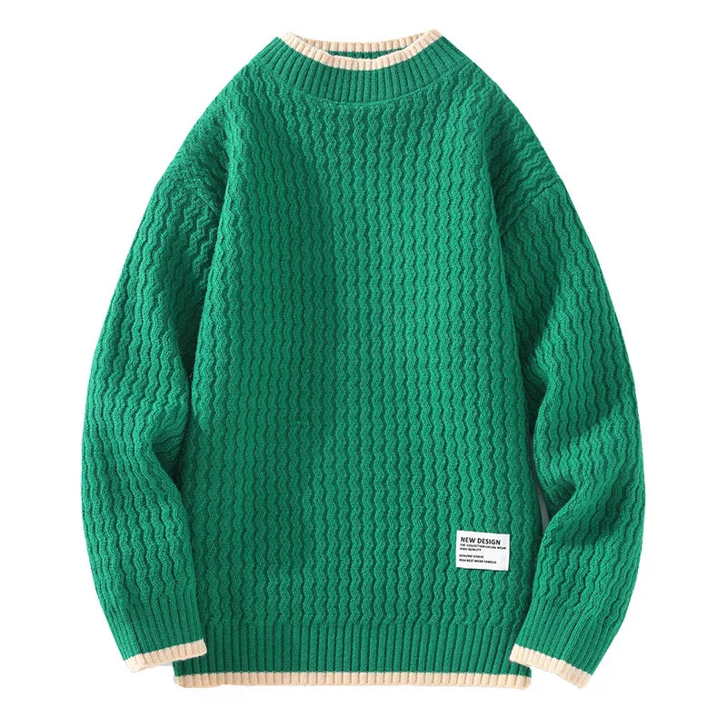 Vincent tekstureret striksweater – herre