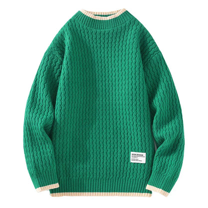 Vincent tekstureret striksweater – herre