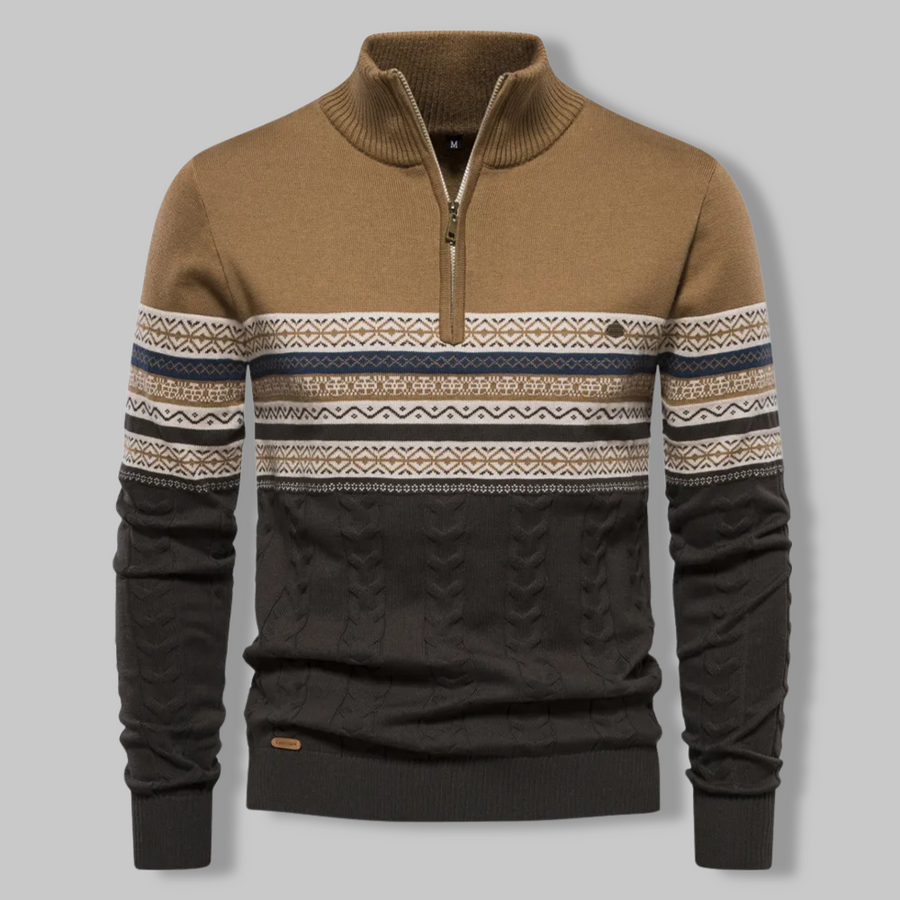 Alpina sweater med lynlås