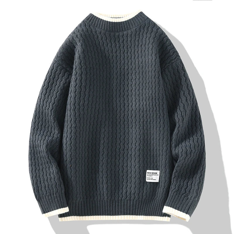 Vincent tekstureret striksweater – herre