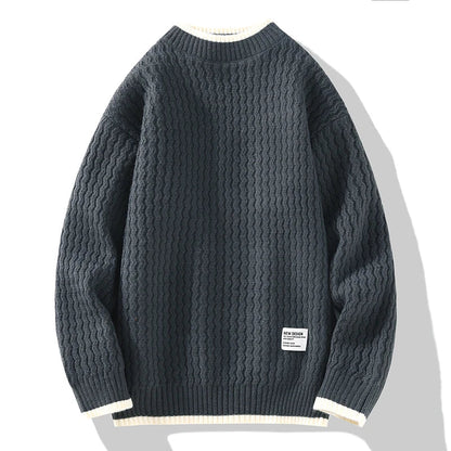 Vincent tekstureret striksweater – herre