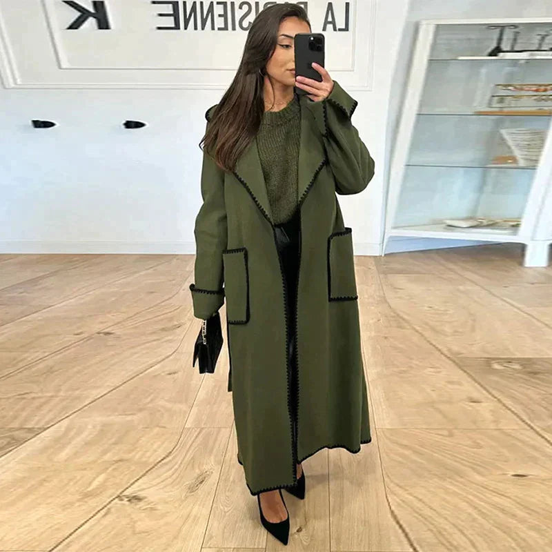 Esmeralda - hyggelig lang trenchcoat til kvinder