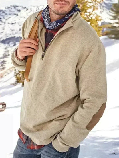 Alpha urban - tyk pullover-vest med halv lynlås