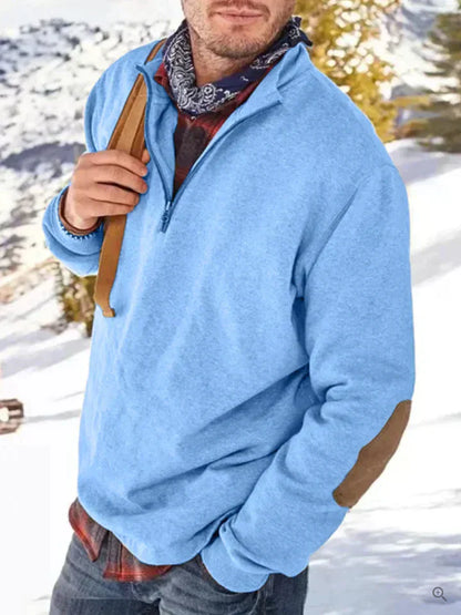Alpha urban - tyk pullover-vest med halv lynlås