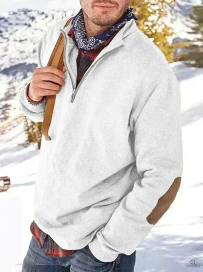 Alpha urban - tyk pullover-vest med halv lynlås