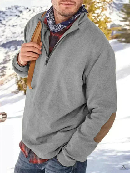 Alpha urban - tyk pullover-vest med halv lynlås