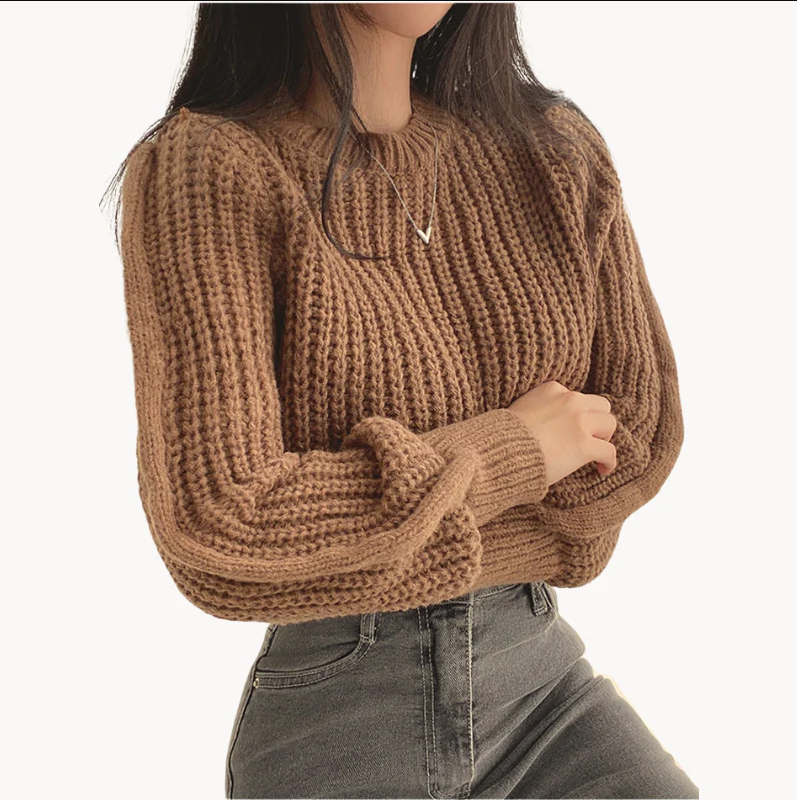 Jovanka - moderne chunky strik dame sweater