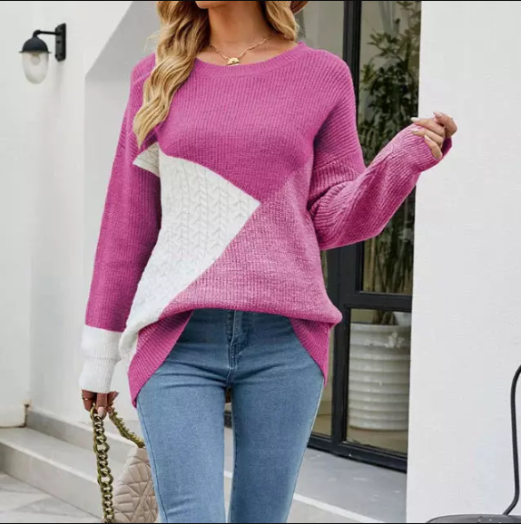 Flerfarvet sweatshirt til kvinder - Amosena