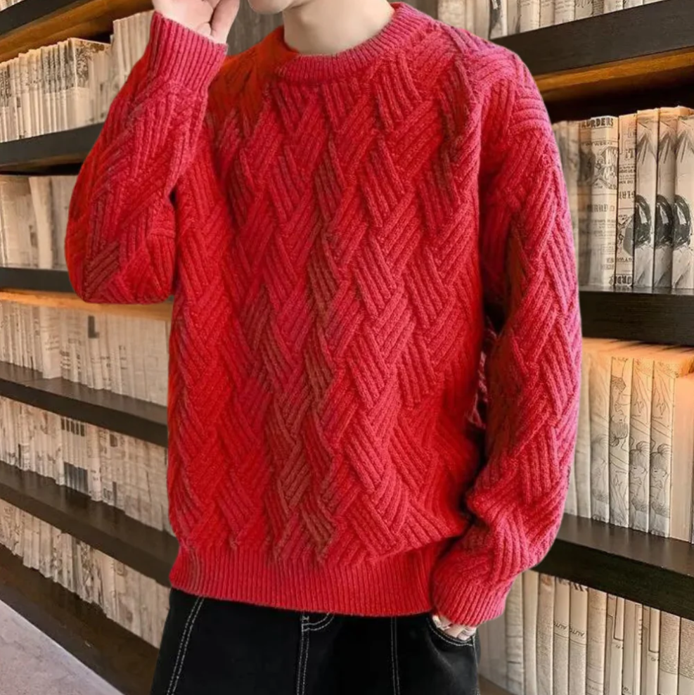 Kronid – trendy og løst strikket herresweater