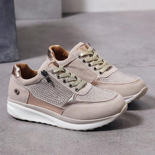Ortopædiske sneakers med lynlås lukning