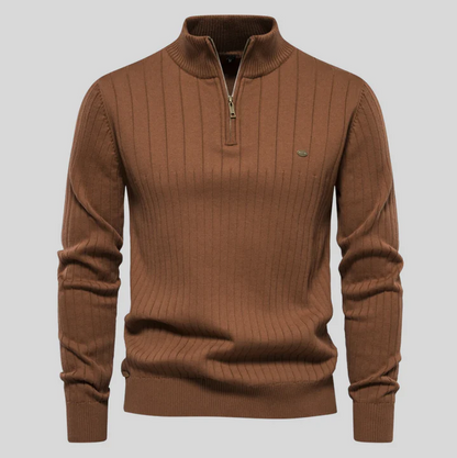 Lipeson - moderigtig sweater med lynlås