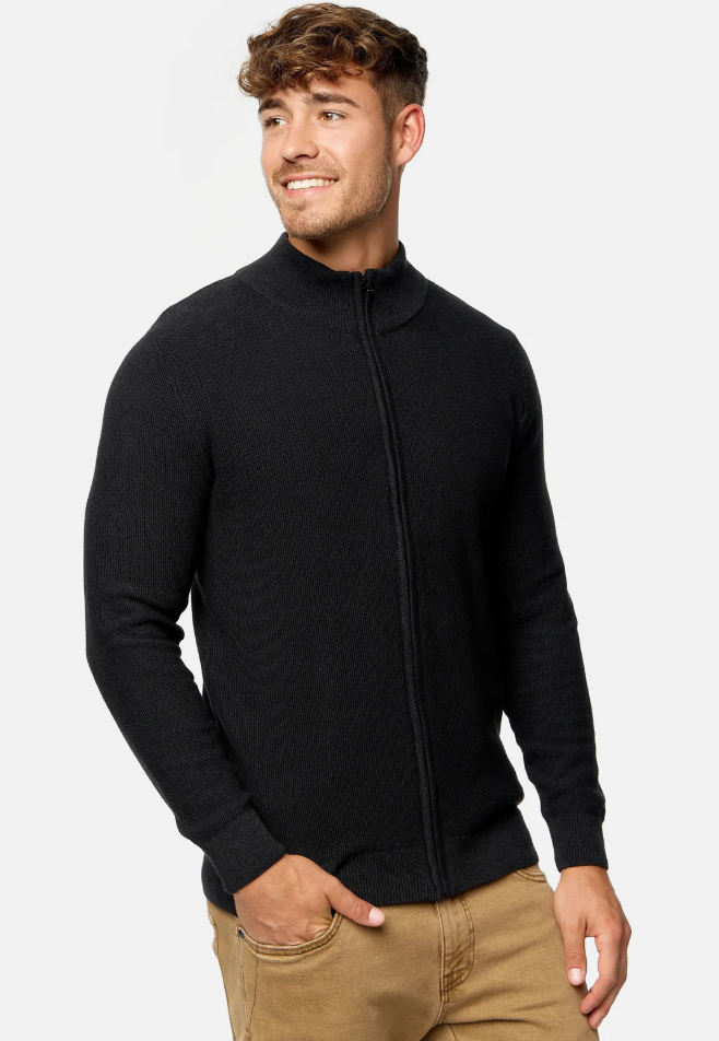 Tobias | stilfuld komfortabel herresweater med lynlås