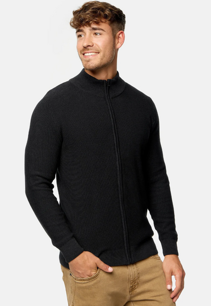 Tobias | stilfuld komfortabel herresweater med lynlås