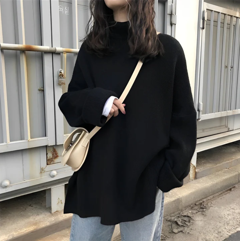 Steina - varm rullekrave sweater