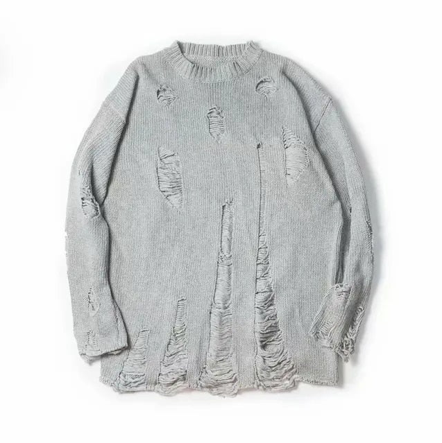 James - sweater med huller