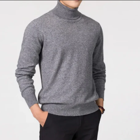Deep Knife - mere elegant rullekravetrøje til mænd - mere klassisk ribstrikket sweater