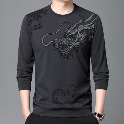Mihnea - komfortabel herre sweatshirt med rund hals