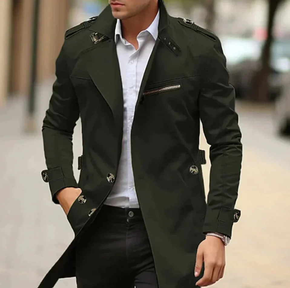 Dominik - elegant letvægts trenchcoat til mænd