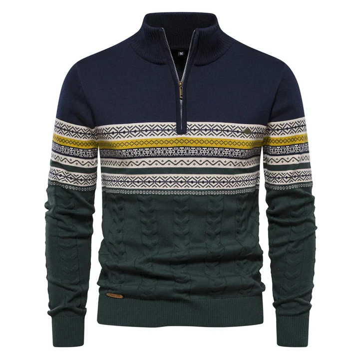 Ruzeva - sweater af høj kvalitet med retromønster