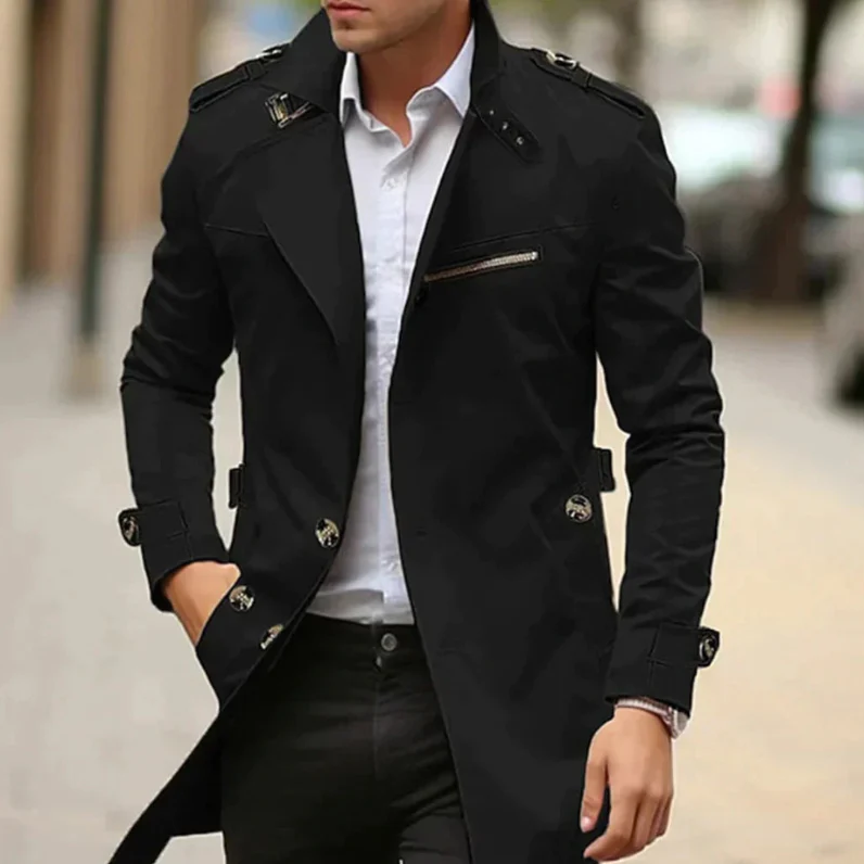 Dominik - elegant letvægts trenchcoat til mænd