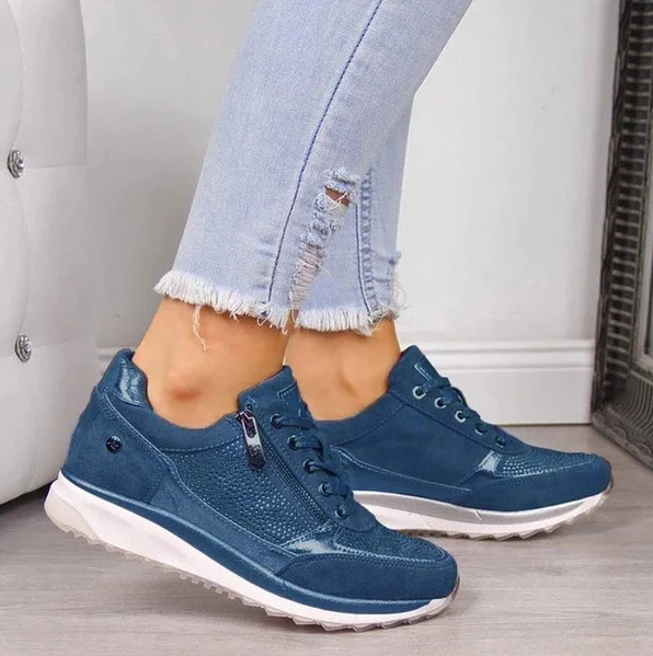 Ortopædiske sneakers med lynlås lukning