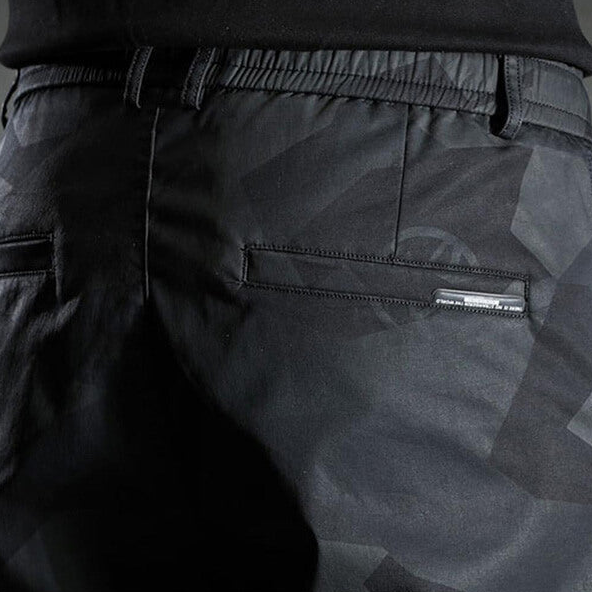 Sorte slim fit chinos til mænd