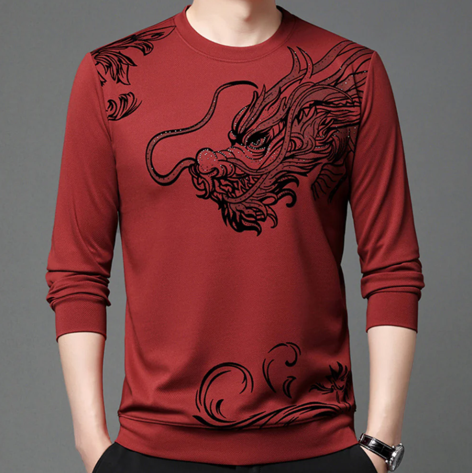 Mihnea - komfortabel herre sweatshirt med rund hals