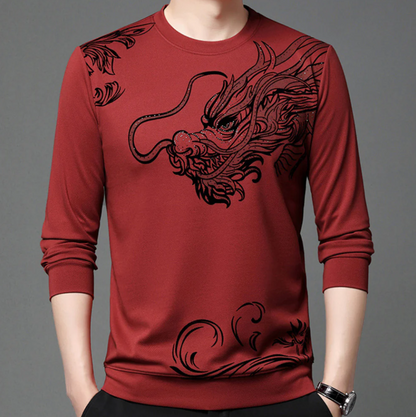 Mihnea - komfortabel herre sweatshirt med rund hals