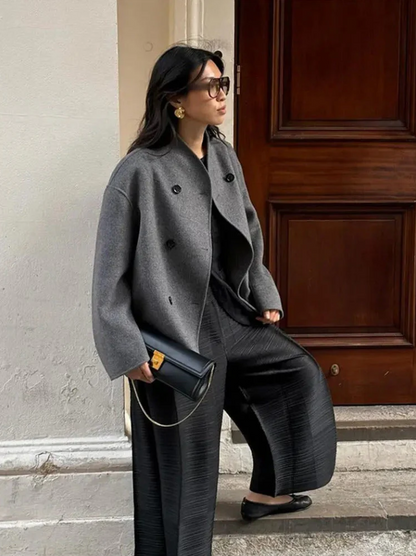 Lisa - trendy damefrakke i oversize pasform