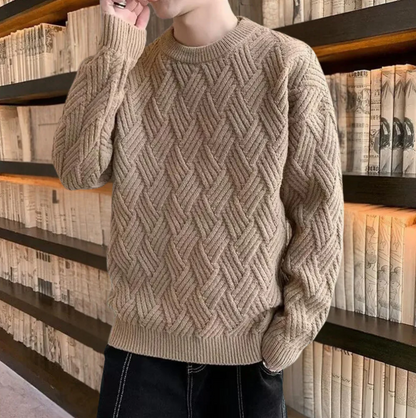 Kronid – trendy og løst strikket herresweater