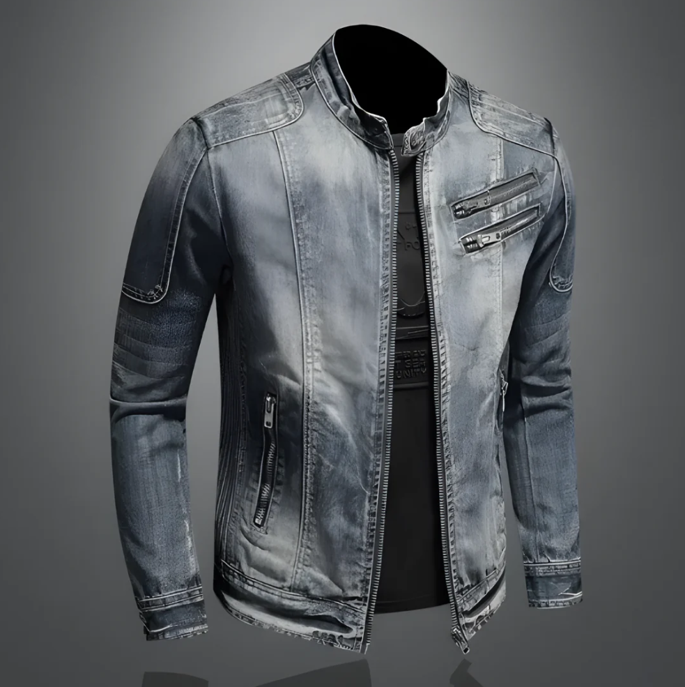 Retro denimjakke til mænd