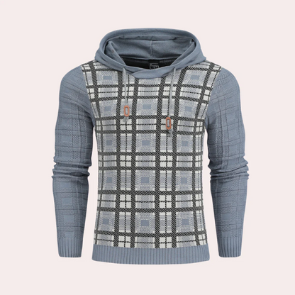 Emre - ternet herresweater med justerbar hætte