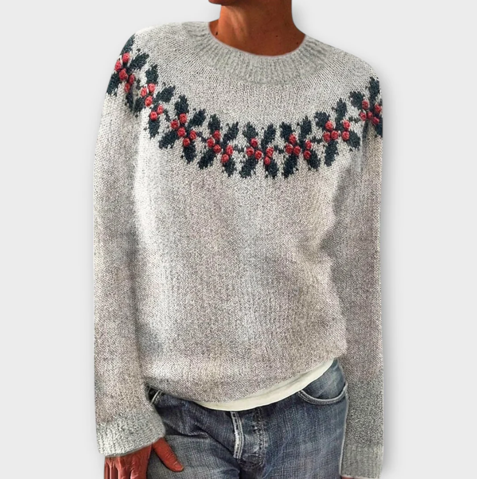 Simone vinter strikket sweater til kvinder - varme og stil til den kolde årstid