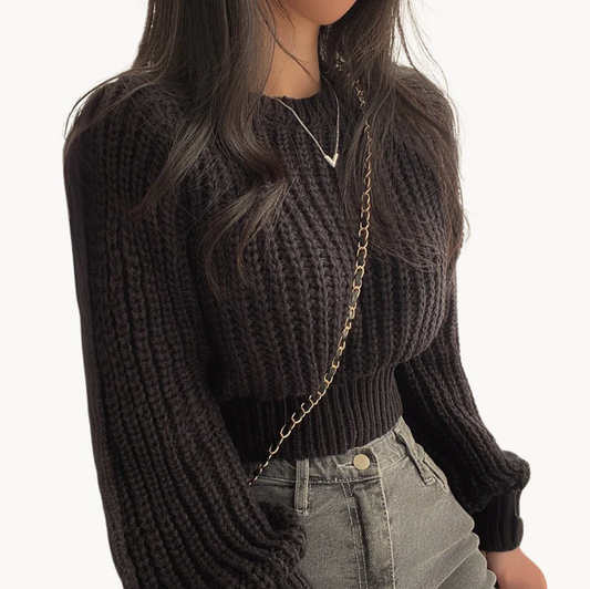 Jovanka - moderne chunky strik dame sweater