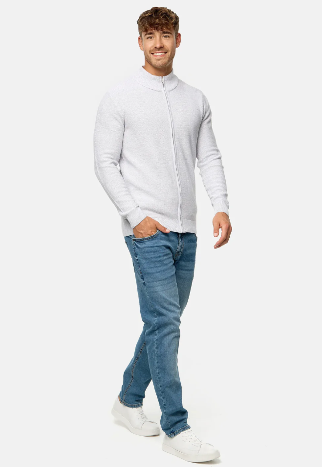 Tobias | stilfuld komfortabel herresweater med lynlås
