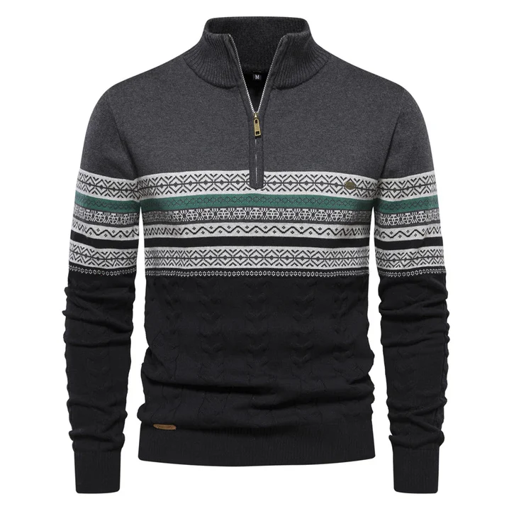 Ruzeva - sweater af høj kvalitet med retromønster