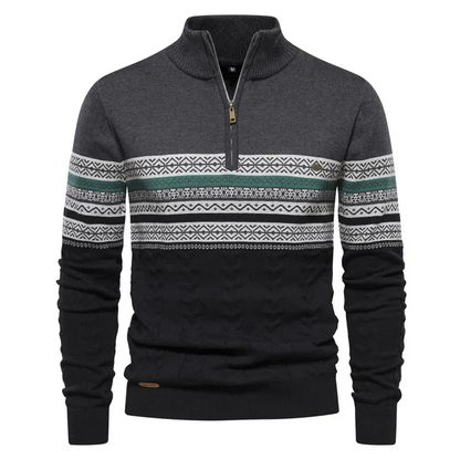 Ruzeva - sweater af høj kvalitet med retromønster