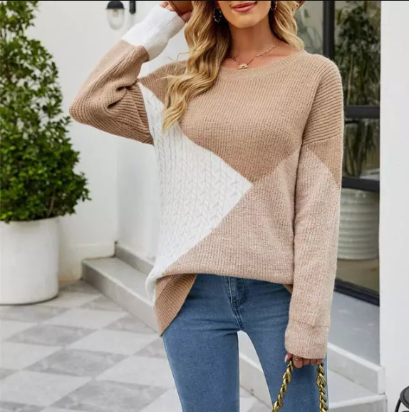 Flerfarvet sweatshirt til kvinder - Amosena