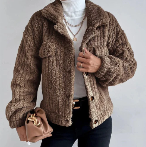 Veste douce et épaisse imitée