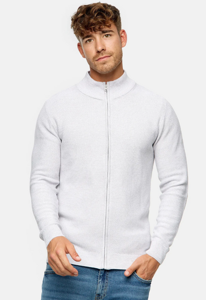 Tobias | stilfuld komfortabel herresweater med lynlås