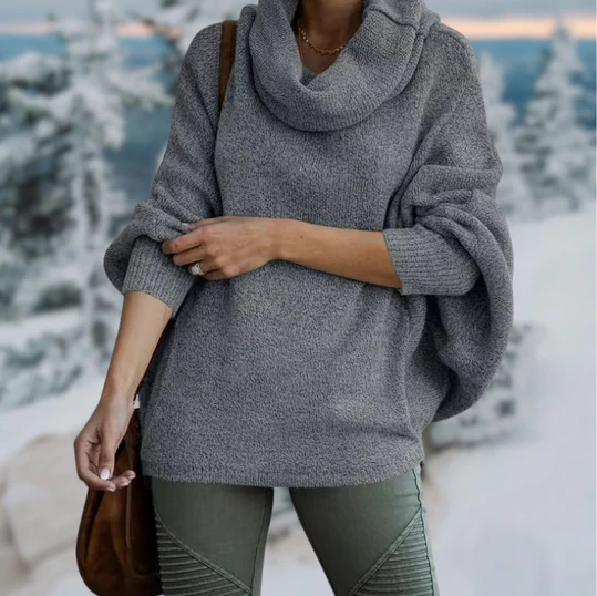 Rosy | elegant rullekravetrøje med krave